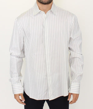 Ermanno Scervino Elegant Striped Cotton Casual Shirt Ermanno Scervino 