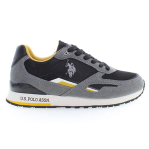 U.S. POLO ASSN. Chic Gray Lace-Up Sporty Sneakers