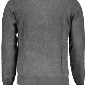 U.S. Grand Polo Gray Viscose Men Sweater