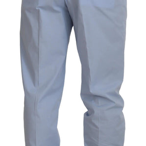 Dolce &amp; Gabbana Chinos elegantes de corte slim en azul claro