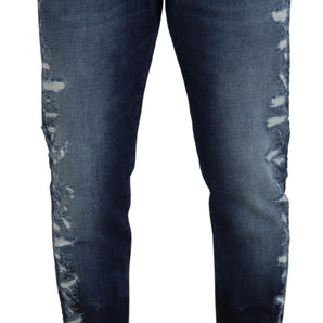 Dolce &amp; Gabbana Elegant Blue Wash Regular Fit Jeans