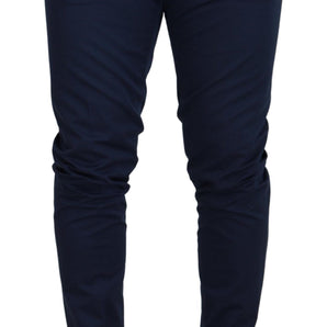 Dolce &amp; Gabbana Chinos elegantes de corte slim en azul