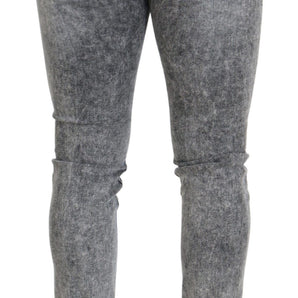 Dolce & Gabbana Chic Slim Fit Gray Denim