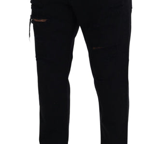 Dolce & Gabbana Elegant Black Loose Fit Italian Jeans