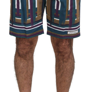 Dolce &amp; Gabbana Chic Multicolor Chino Shorts - Regular Fit