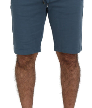 Dolce & Gabbana Blue Cotton Bermuda Casual Mens Shorts