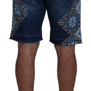 Dolce &amp; Gabbana Elegant Slim Fit Denim Shorts