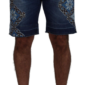 Dolce &amp; Gabbana Elegant Slim Fit Denim Shorts