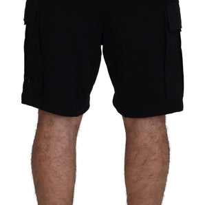 Dolce &amp; Gabbana Elevate Your Summer: Classic Black Bermuda Shorts