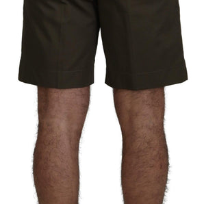 Dolce & Gabbana Elegant Green Cotton Chino Shorts