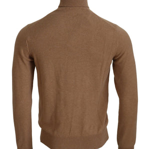 Dolce &amp; Gabbana Beige Cashmere Turtleneck Pullover Sweater