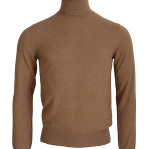 Dolce &amp; Gabbana Beige Cashmere Turtleneck Pullover Sweater