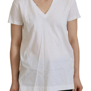 Dolce &amp; Gabbana Elegant White Cotton Top Tee