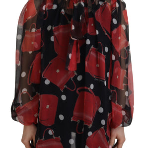 Dolce & Gabbana Sicilian Print Silk Blouse - Luxurious & Chic