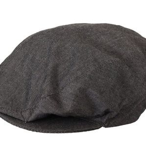 Dolce & Gabbana Elegant Gray Newsboy Hat