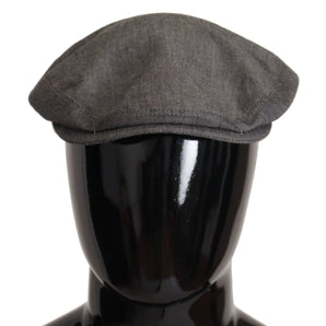 Dolce &amp; Gabbana Elegante gorra Newsboy gris