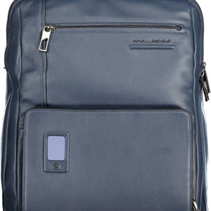 Piquadro Blue Leather Men Backpack