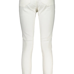 Calvin Klein White Cotton Women Jeans