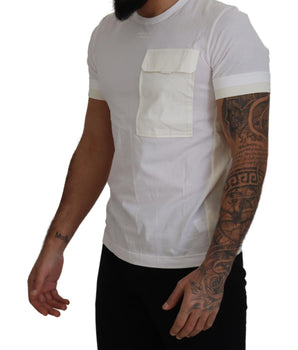 Dolce & Gabbana White Flap Pocket Short Sleeves T-shirt