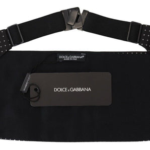 Dolce &amp; Gabbana Fajín elegante de seda con lunares