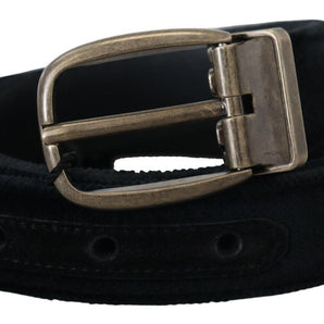 Dolce &amp; Gabbana Elegant Black Leather Belt