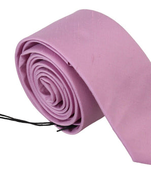 Daniele Alessandrini Pink Classic Men Necktie Accessory Silk Tie