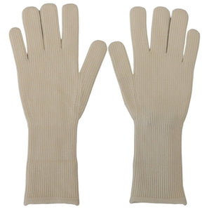 Dolce &amp; Gabbana Elegantes guantes de cachemira blancos