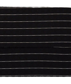 Dolce & Gabbana Black White Stripes Elastic Ear Strap One Size Face Mask