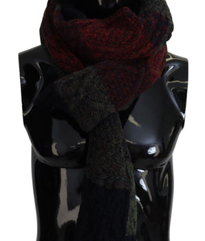 Dolce & Gabbana Multicolor Knitted Men Neck Wrap Shawl Scarf