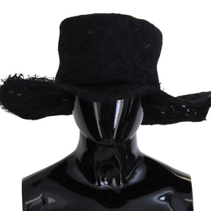 Dolce &amp; Gabbana Elegant Black Top Hat - Timeless Fashion Statement