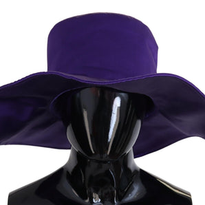 Dolce &amp; Gabbana Elegante sombrero de copa de seda morado