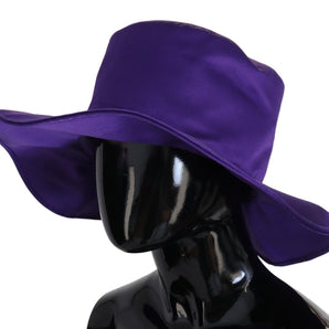 Dolce &amp; Gabbana Elegante sombrero de copa de seda morado