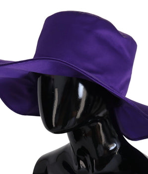Dolce & Gabbana Purple Silk Stretch Top Hat