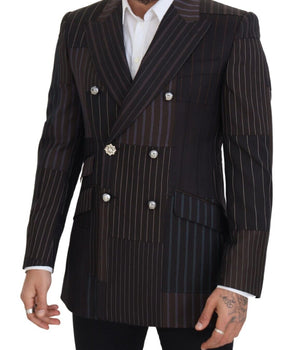 Dolce & Gabbana Multicolor Patchwork Stripes SICILIA Blazer