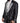 Dolce & Gabbana Black Sequined Cow Pattern Nylon Blazer