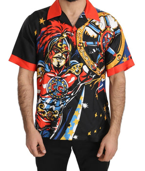 Dolce & Gabbana Multicolor Printed Short Sleeves Casual Shirt