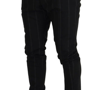 Dolce &amp; Gabbana Elegantes pantalones de sastre negros