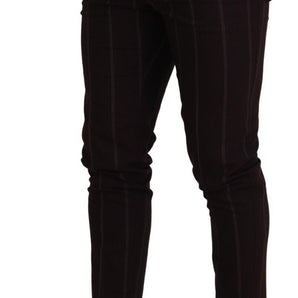 Dolce & Gabbana Elegant Brown Wool Blend Trousers