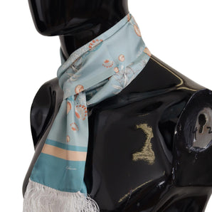 Dolce & Gabbana Elegant Silk Scarf with Shell Motif