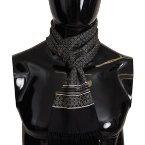 Dolce & Gabbana Elegant Geometric Silk Men's Scarf