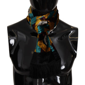 Dolce & Gabbana Elegant Multicolor Silk Blend Men's Scarf