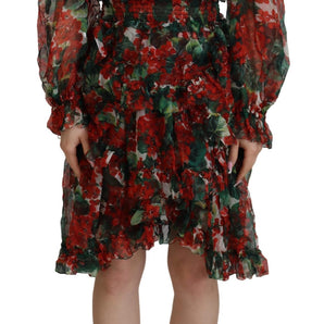 Dolce & Gabbana Elegant Multicolor A-Line Silk Dress