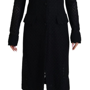 Dolce & Gabbana Classic Button Down Knitted Long Jacket