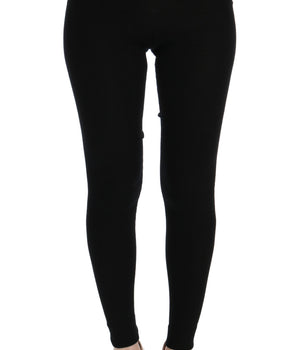 Dolce &amp; Gabbana Elegantes pantalones de cachemira negros