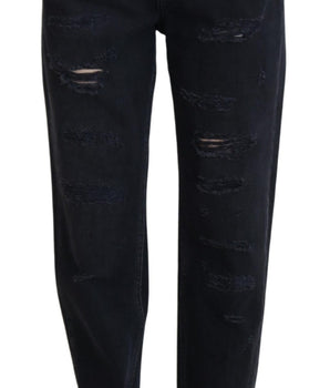 Dolce &amp; Gabbana Pantalones Vaqueros Negros Chic - Eleva Tu Armario