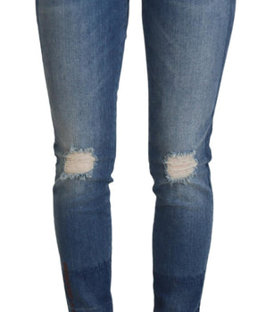 Dolce &amp; Gabbana Elegantes pantalones vaqueros desgastados – Ropa informal elegante