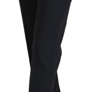 Dolce &amp; Gabbana Chic Gray Wool Blend Pants for Elevated Style