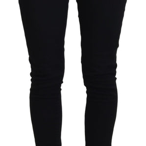 Dolce &amp; Gabbana Chic Black Denim Pants – Timeless Elegance