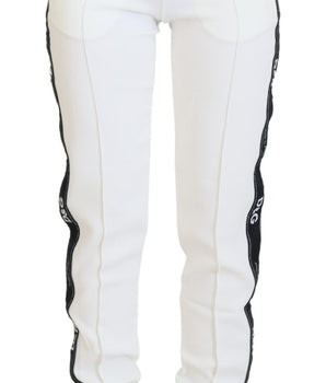 Pantalones deportivos blancos elegantes de Dolce &amp; Gabbana para mayor comodidad