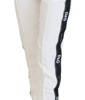 Pantalones deportivos blancos elegantes de Dolce &amp; Gabbana para mayor comodidad